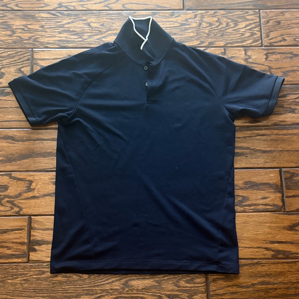 Uni Qlo Navy Blue Men's Polo Shirt